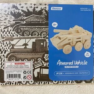 Robotime Armored Vehicle Military Models 3d Puzzle 8 Years Family Fun Game